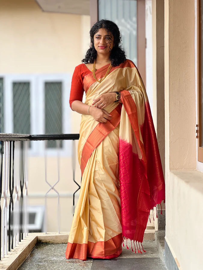 semi silk sarees