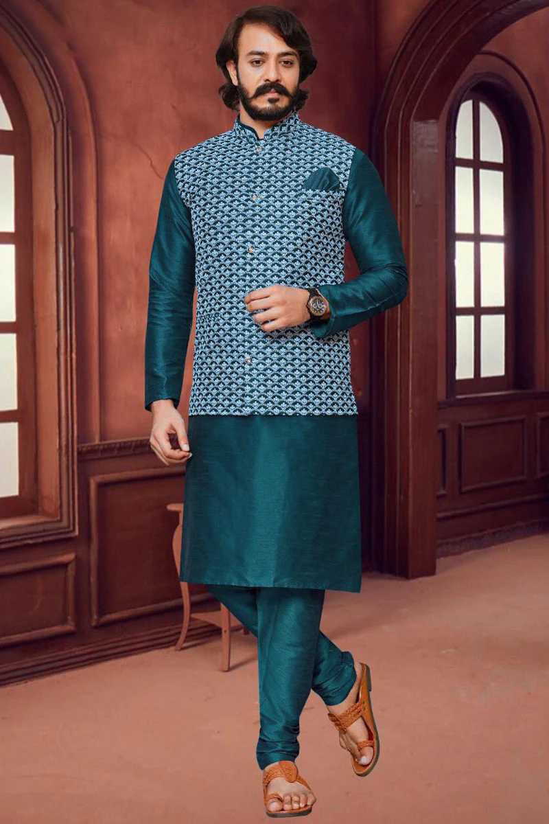 kurta with jacket for mens